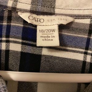 cato thin button down